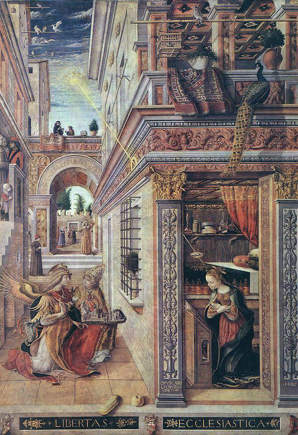  Carlo Crivelli Annunciation with St Emidius - Canvas Art Print