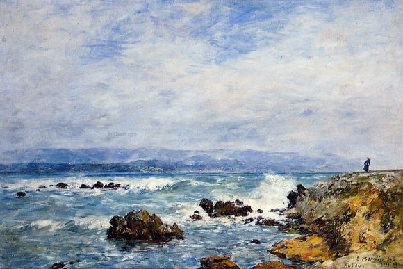  Eugene-Louis Boudin Antibes, the Point of the Islet - Canvas Art Print