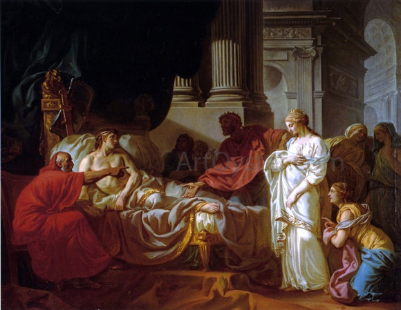  Jacques-Louis David Antiochus and Stratonice - Canvas Art Print