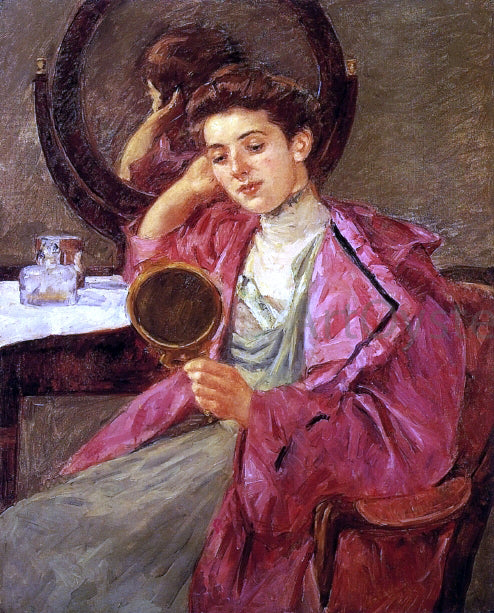  Mary Cassatt Antoinette at Her Dressing Table - Canvas Art Print