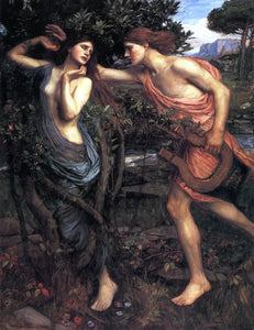  John William Waterhouse Apollo and Daphne - Canvas Art Print