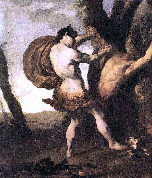  Johann Liss Apollo and Marsyas - Canvas Art Print