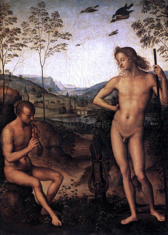  Pietro Perugino Apollo and Marsyas - Canvas Art Print