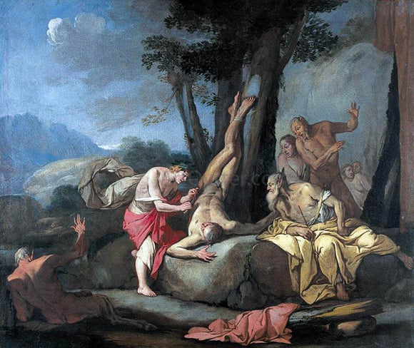  Giulio Carpioni Apollo and Marsyas - Canvas Art Print