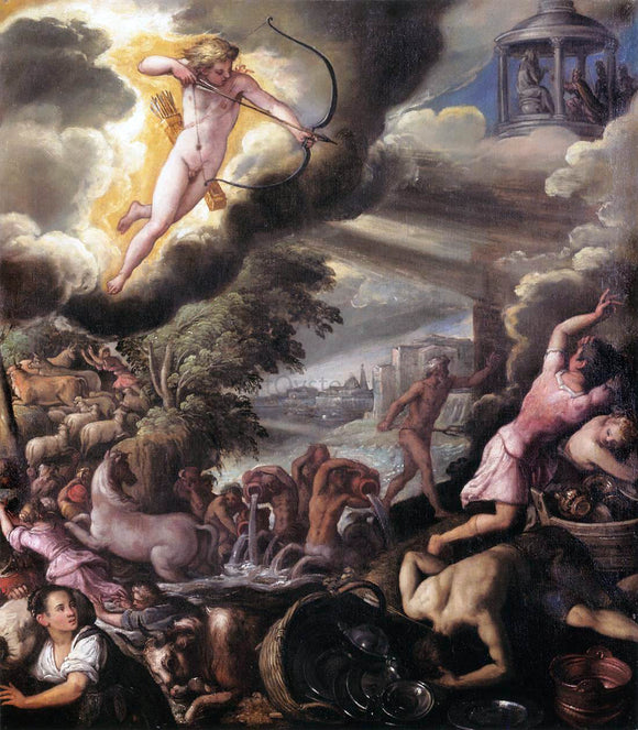  Paolo Fiammingo Apollo and Poseidon Punishing Troy - Canvas Art Print