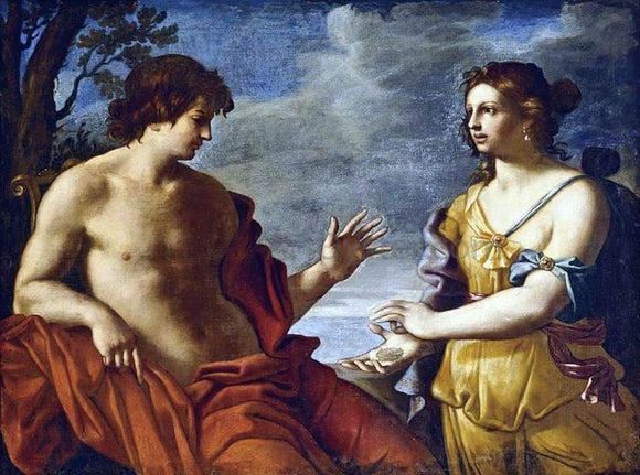  Giovanni Domenico Cerrini Apollo and the Cumaean Sibyl - Canvas Art Print
