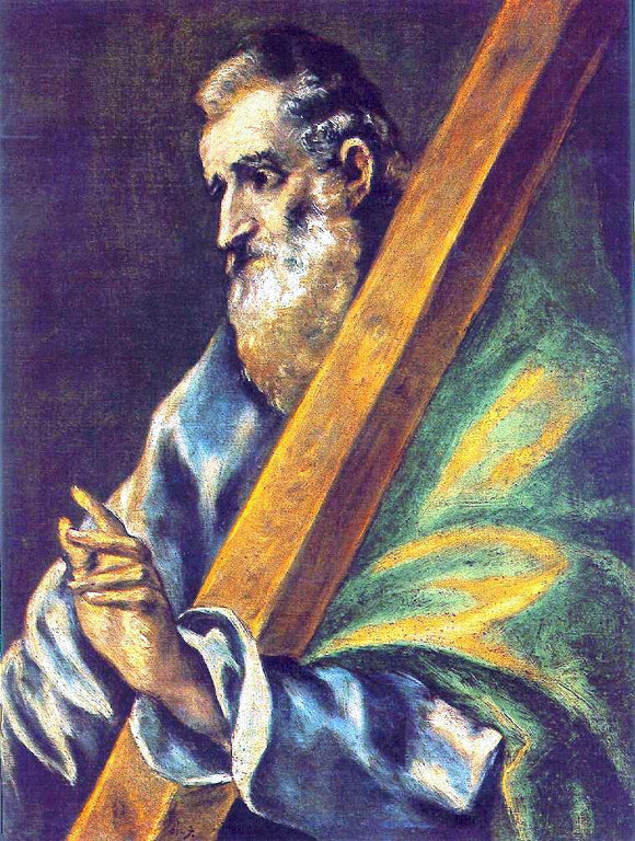  El Greco Apostle St Andrew - Canvas Art Print