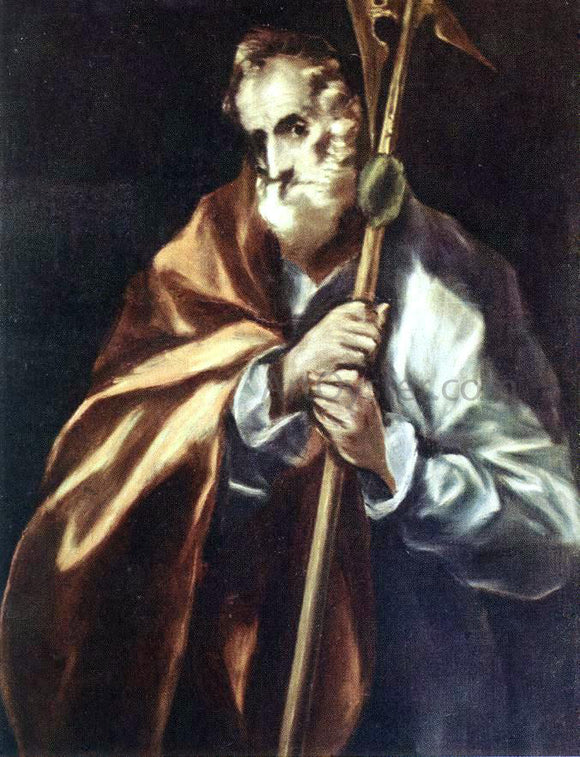  El Greco Apostle St Thaddeus (Jude) - Canvas Art Print