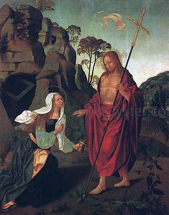  Francisco Henriques Apparition of Christ to Magdalen - Canvas Art Print