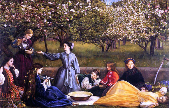  Sir Everett Millais Apple Blossoms (also known as Spring) - Canvas Art Print