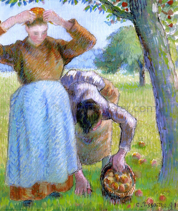  Camille Pissarro Apple Gatherers - Canvas Art Print