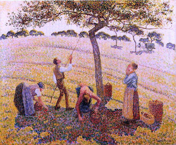  Camille Pissarro Apple Pickers, Eragny - Canvas Art Print