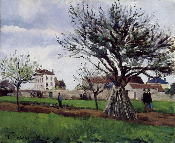  Camille Pissarro Apple Trees at Pontoise (also known as The Home of Pere Gallien) - Canvas Art Print