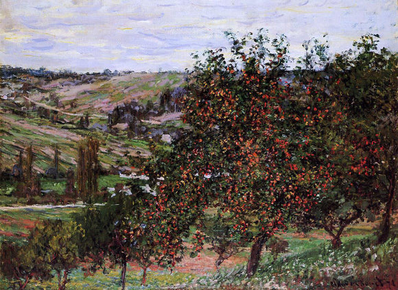  Claude Oscar Monet Apple Trees near Vetheuil - Canvas Art Print
