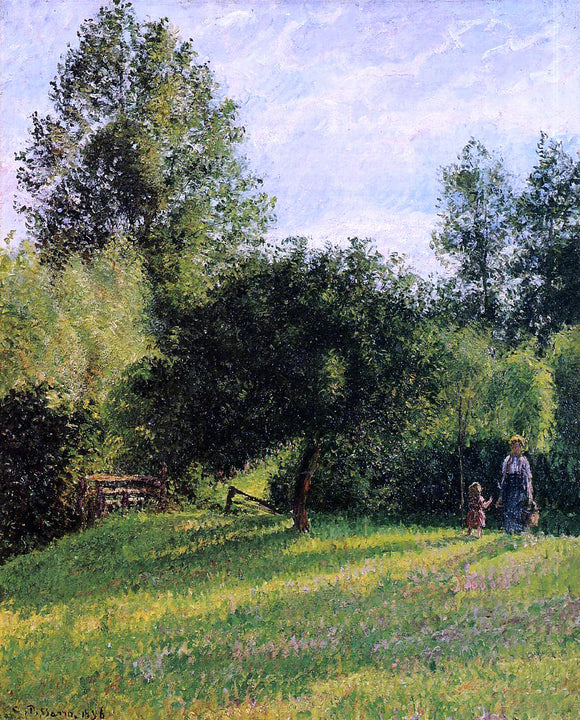  Camille Pissarro Apple Trees, Sunset, Eragny - Canvas Art Print