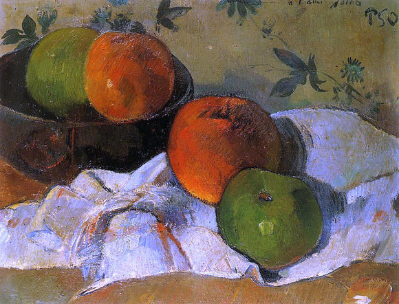  Paul Gauguin Apples and Bowl - Canvas Art Print