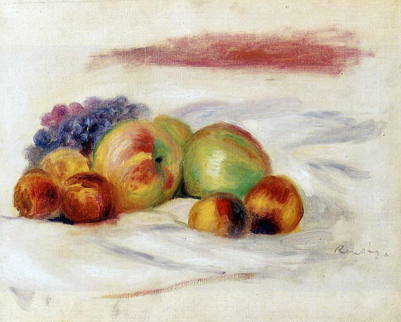  Pierre Auguste Renoir Apples and Grapes - Canvas Art Print