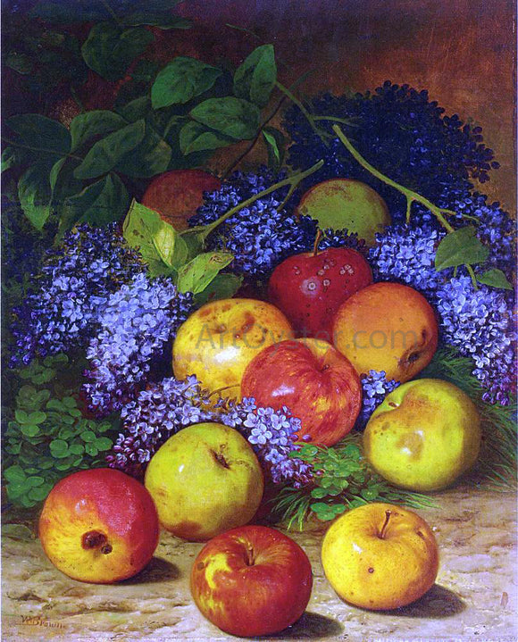  William Mason Brown Apples and Lilacs - Canvas Art Print