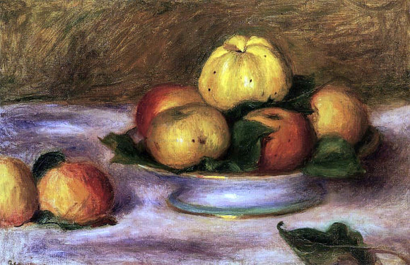  Pierre Auguste Renoir Apples on a Plate - Canvas Art Print
