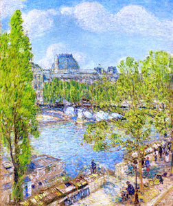  Frederick Childe Hassam April, Quai Voltaire, Paris - Canvas Art Print