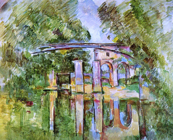  Paul Cezanne Aqueduct and Lock - Canvas Art Print