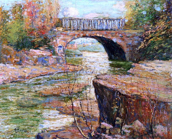  Ernest Lawson An Aqueduct at Little Falls, New Jersey - Canvas Art Print