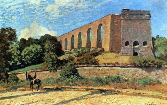  Alfred Sisley Aqueduct at Marly - Canvas Art Print