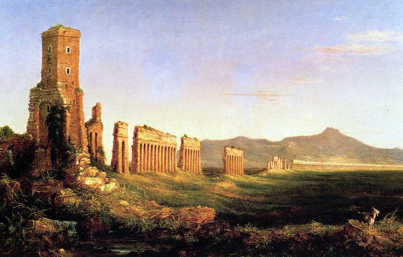  Thomas Cole Aqueduct near Rome - Canvas Art Print