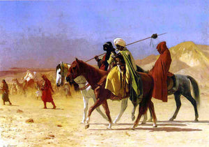  Jean-Leon Gerome Arabs Crossing the Desert - Canvas Art Print