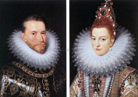  The Younger Frans Pourbus Archdukes Albert and Isabella - Canvas Art Print