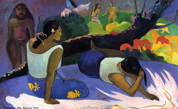  Paul Gauguin Arearea no varua ino - Canvas Art Print