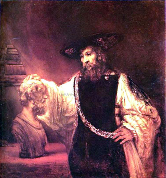  Rembrandt Van Rijn Aristotle with Bust of Homer - Canvas Art Print