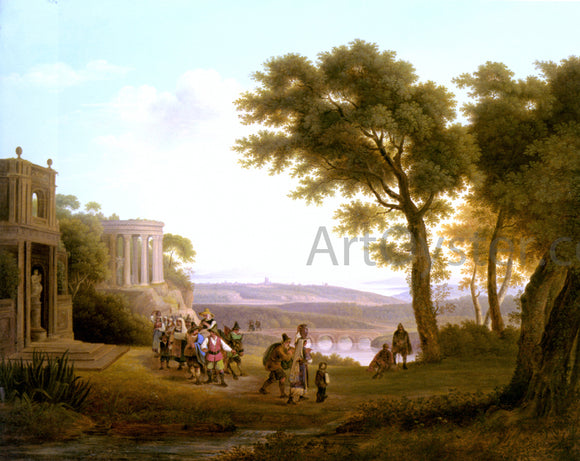  Joseph Rebell Arkadische Landschaft - Canvas Art Print