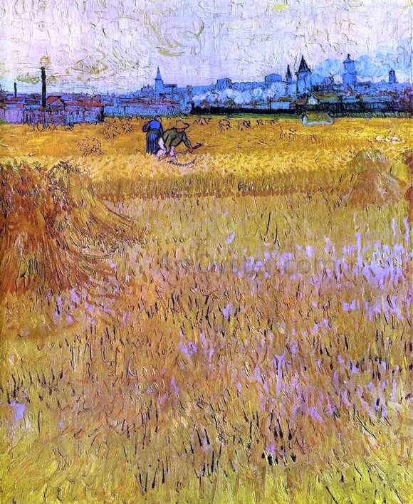  Vincent Van Gogh Arles: View from the Wheat Fields - Canvas Art Print