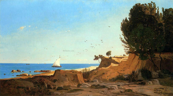  Paul-Camille Guigou Around the Cap-Couronne near Marseille - Canvas Art Print