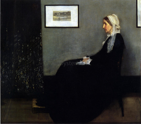  James McNeill Whistler Arrangement in Grey and Black: Portrait of the Painter's Mother - Canvas Art Print