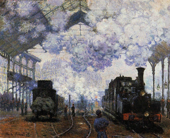  Claude Oscar Monet Arrival at Saint-Lazare Station - Canvas Art Print