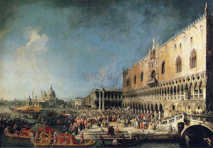  Canaletto Arrival of the French Ambassador at the Doge's Palace - Canvas Art Print