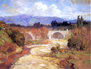  Franz Bischoff Arroyo Seco Bridge - Canvas Art Print