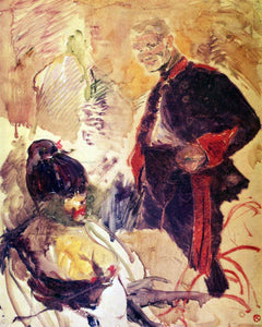  Henri De Toulouse-Lautrec Artillerman and Girl - Canvas Art Print