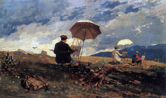  Winslow Homer Artists Sketching in the White Mountains - Canvas Art Print