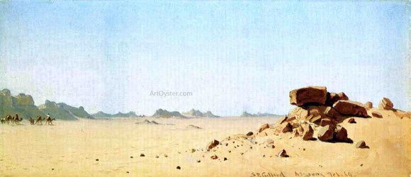  Sanford Robinson Gifford Assouan, Egypt, A Sketch - Canvas Art Print