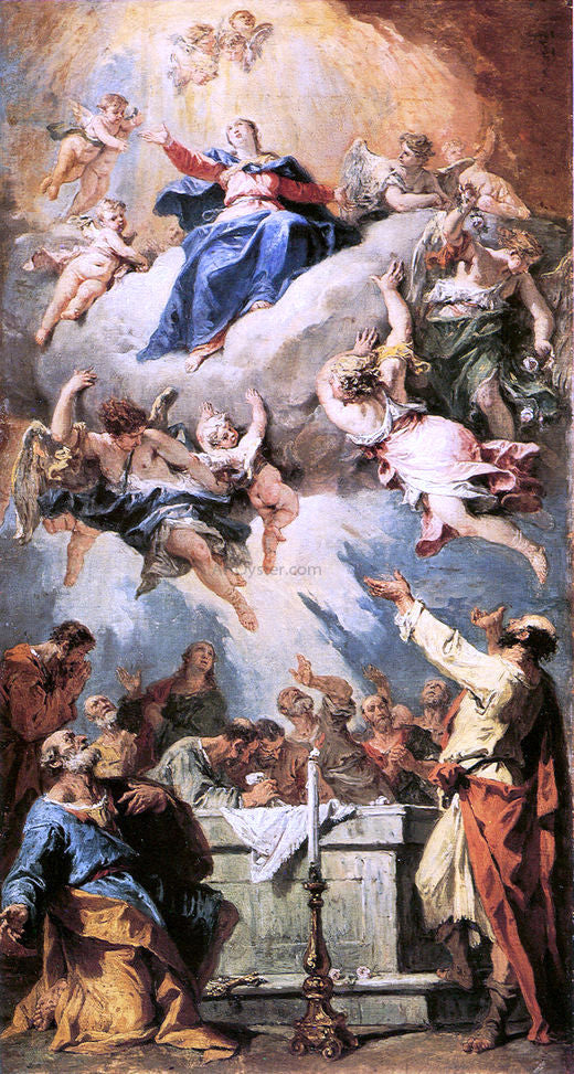  Sebastiano Ricci Assumption - Canvas Art Print
