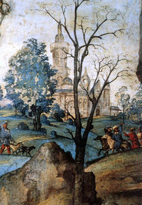  Filippino Lippi Assumption and Annunciation (detail) - Canvas Art Print