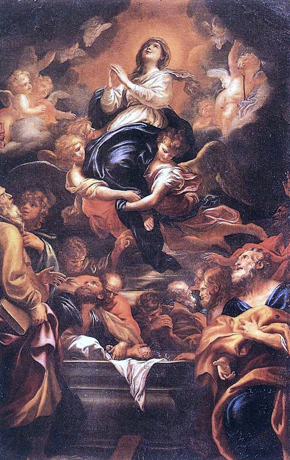  Domenico Piola Assumption of the Virgin - Canvas Art Print