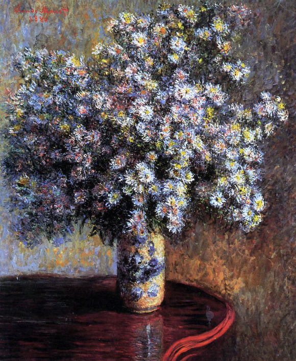  Claude Oscar Monet Asters - Canvas Art Print
