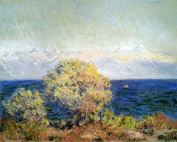  Claude Oscar Monet At Cap d'Antibes, Mistral Wind - Canvas Art Print