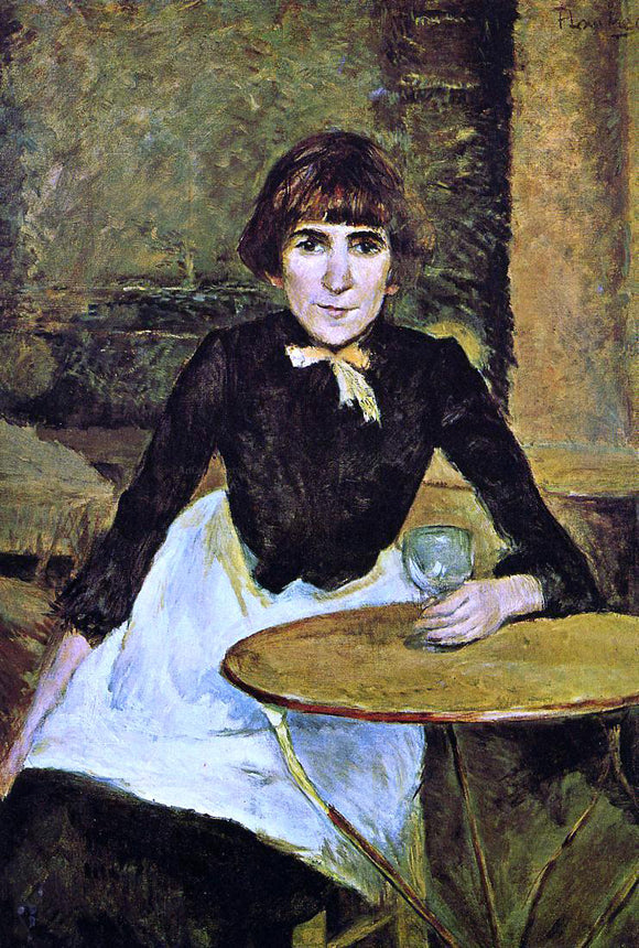  Henri De Toulouse-Lautrec At La Bastille (also known as Portrait of Jeanne Wenz) - Canvas Art Print