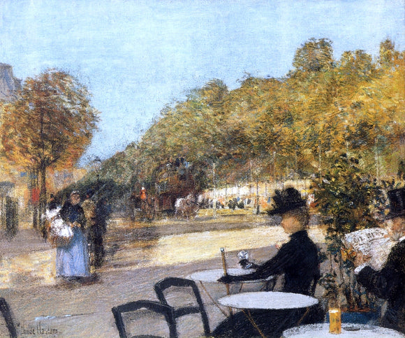  Frederick Childe Hassam At the Cafe - Canvas Art Print