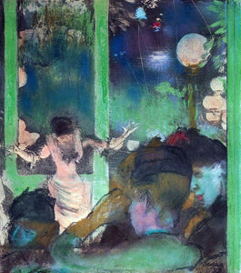  Edgar Degas At the Cafe des Ambassadeurs - Canvas Art Print
